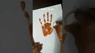 Handprint monkey | Fingerprint Animal | #Shorts