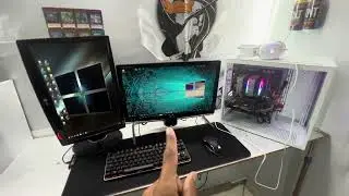 Montando meu novo gabinete aqu&aacute;rio white RISE MODE GALAXY⚪️💻 (part2 mudando setup para white)
