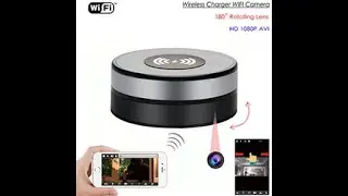 SPY243 - Wireless Charger WIFI Hidden SPY Camera, 180 Deg Rotation Lens 1920x1080p