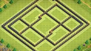Clash Of Clans - TH 10 War/Trophy Base - 275 Walls