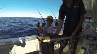 7 year old oliver 6kg cobia outer gneerings all by himself