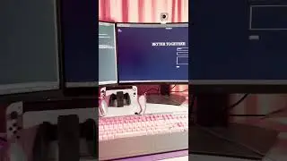 Tuesday night desk view #desksetup #deskdecor #rgblights #coding #techwithtalon #cozy #pinksetup #hi