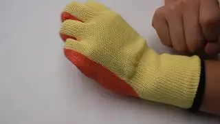 latex crinkle coating gloves