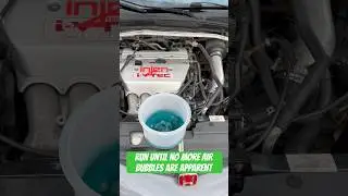 Bleeding Rsx Coolant System #jdm #mechanic #shorts #diy #japan