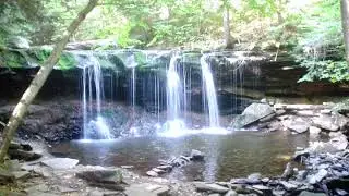 Hiking in Ricketts Glen State Park, PA