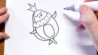 How to draw king avocado drawing easy | king avocado Drawing step by step | Simple draw