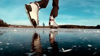 shizhma skate. по озеру на коньках. Верхошижемье.