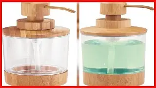 iDesign Formbu Bamboo Refillable Soap Dispenser - 3