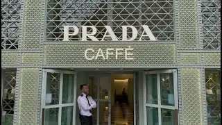 Prada Caf&eacute; at Harrods London 🇬🇧 | Fashion Meets Coffee in Style