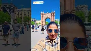 arc de triomf in Barcelona,spain #edit #travel #google #trending #video #vlog #viral #youtubeshorts