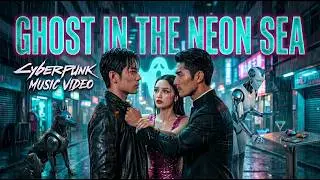 GHOST IN THE NEON SEA | AI Fantasy Romance Love Triangle Music Video | AI Short Film