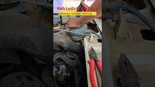 Radiator Leakage Testing 👍🏻 #mahindra #bolero #leak #mechanic