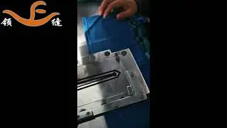LingFeng Polo shirt side slit sewing machine save 5 workers Intelligent flatbed template machine