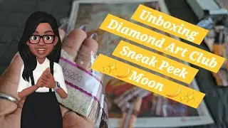 Unboxing Diamond Art Club Sneak Peek ✨️ 🌙Moon🌙✨️
