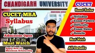 Chandigarh University | CUCET EXAM DATES 2023 | CUCET Syllabus | Sample Question papers | Campus CU
