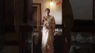 Pamposh Petite Beige Katan Banarasi Banarasi Saree