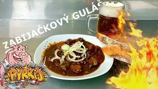 🍽️🔥Perfektní zabijačkový guláš z kotlíku #cooking #food #recipe #recepty #jídlo