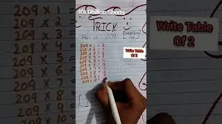 Table of 209🤩 #math #shortvideos #mathtrick #viral #tricks #shortsfeed #ytshorts #shorts
