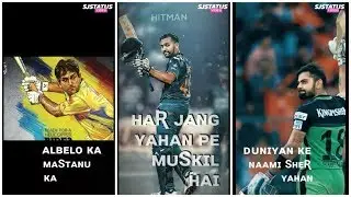 IPL 2019 Whatsapp Status Full Screen || New Full Screen Whatsapp Status 2019 || #IPLStatus