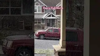 Heavy Hail Storm #shorts #hailstorm