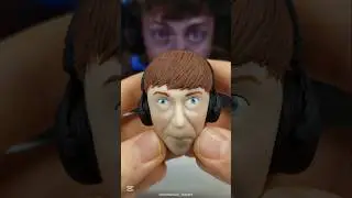 Ninja low taper fade meme (clay art) #shorts #art #memes #fortnite