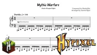 Mythic Warfare (Piano Arrangement) - Hypixel Skyblock OST (Ender Dragon Fight)