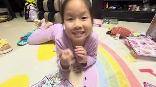 Color and rainbow play with toys /stickers bracelet and mini brand/fun 🥥📿