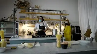 Italian chef demonstrates classic pasta dish on 'Carbonara Day' | AFP