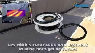 Câble chauffant dans rampe et accès en enrobé, la solution FLEXFLOOR de Flexelec