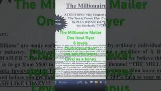 Millionaire Mailer make money mailing flyers offline