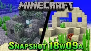 Minecraft Aquatic UpdateSnapshot 18w09a | Underwater Ruins