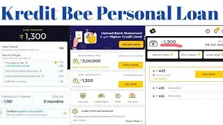 Kredit Bee Personal Loan EMI 3 Months Apply Coupon code Processing fee 50% offer transfer to Bank