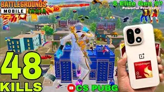 48 Kills 🔥 Best Aggressive Rush Gameplay with OnePlus 15 Turbo - 165 FPS Performance & Gyro Fix?