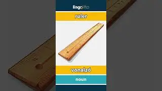🇬🇧🇭🇺 ruler - vonalz&oacute; : learn English : tanuljunk angolul : vocabulary builder