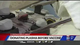 Donating plasma before vaccine