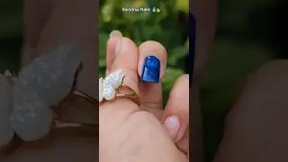 Natural Raindrop Nails 💧💅
