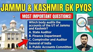 Jammu & Kashmir General Knowledge MCQs  | Top Jammu & Kashmir GK MCQs | Most Important J&K GK MCQs