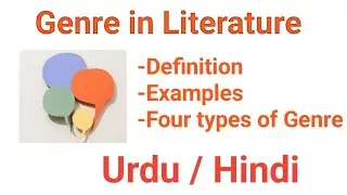 Genre in literature. Explain with examples in Urdu/Hindi