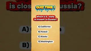 Which U.S. state is closest to Russia? #gk #quiz #generalknowledge #usa #uk #america #shortvideo