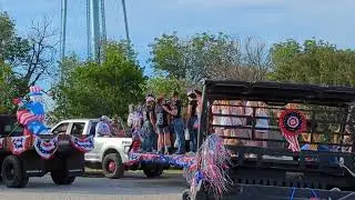 Small Town. Big Heart. Bigger Fireworks Richland Springs Texas parade.