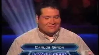 Carlos Giron on Syndicated Who Wants to be a Millionaire Million dollar Movie Week edition part 1