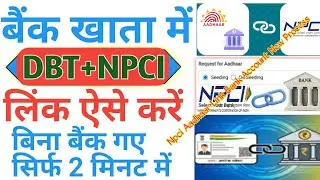 Dbt Kaise Link Karen | Dbt Npci Bank Me Kaise Link Karen | Bank Account Me Dbt Kaise Kare 🙏🙏🙏