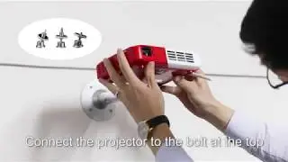 Universal Projector Wall Ceiling Mount Hanger 360&deg;Rotatable Head