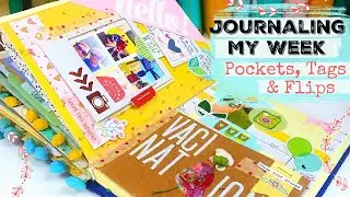 PROJECT LIFE JOURNAL STYLE | Junk Journal With Me | Journaling My Week | Pockets, Tags & Flips