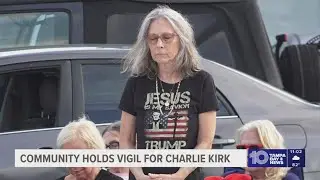 Vigil held in the Tampa Bay area for Charlie Kirk