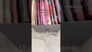 How to organise sarees #organisingtips #closetorganisation #howorderly #trendingshorts