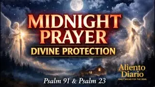 🕛 MIDNIGHT PRAYER FOR DIVINE PROTECTION Psalm 91 & Psalm 23   Made with Clipchamp
