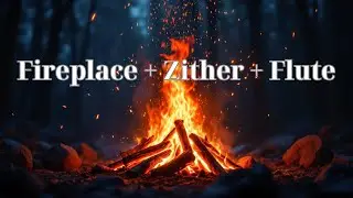 8 Hours of Deep Sleep Music | Chinese Zither & Flute with Fireplace Sounds for Relaxation