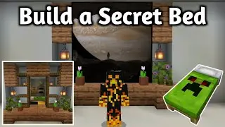 Build A Secret Bed In Minecraft PE. [Minecraft Secrets]