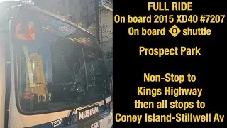 (XMAS SPECIAL) (FULL RIDE) On board 2015 XD40 #7202 on the Q91 Q express shuttle to Coney Island